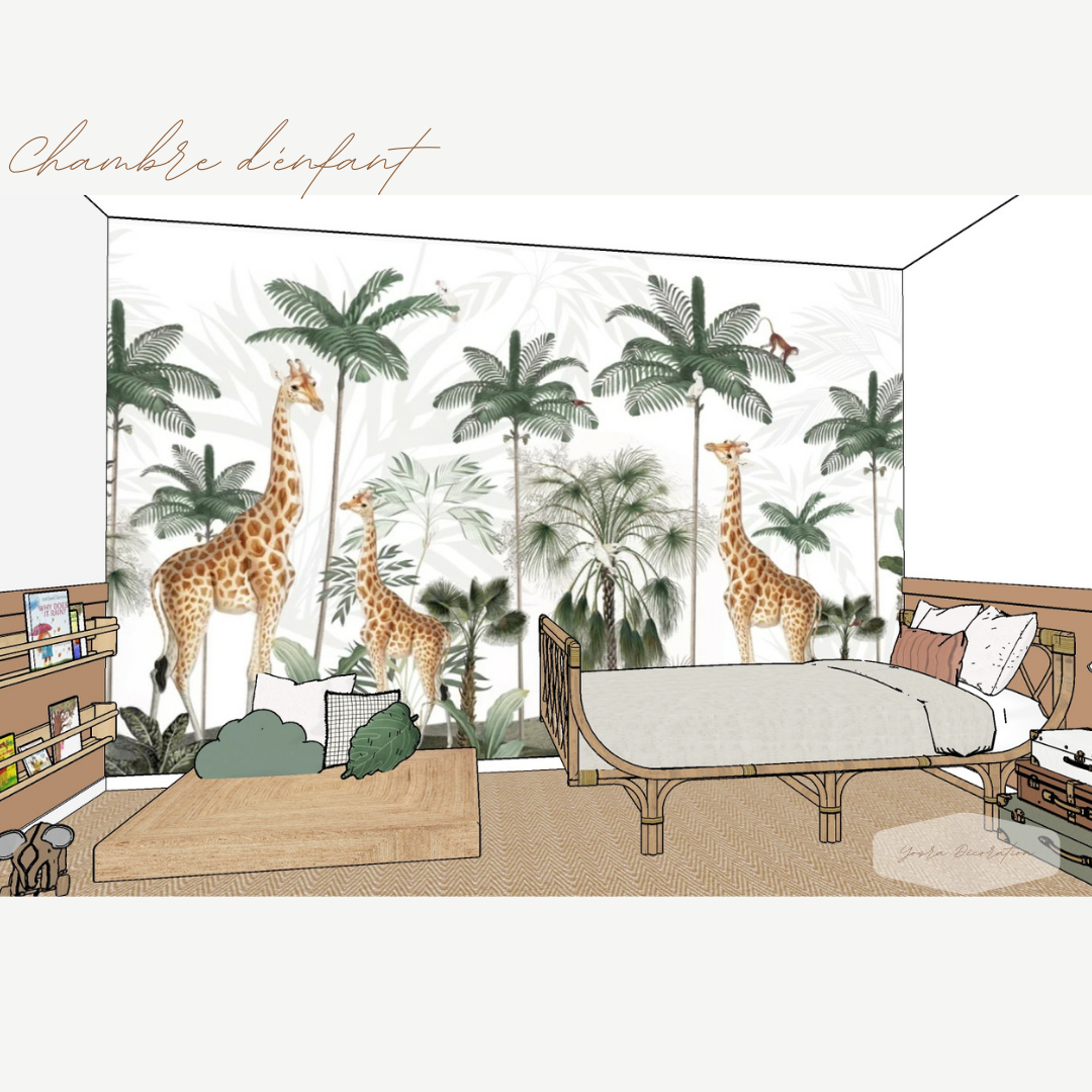 Chambre enfant savane