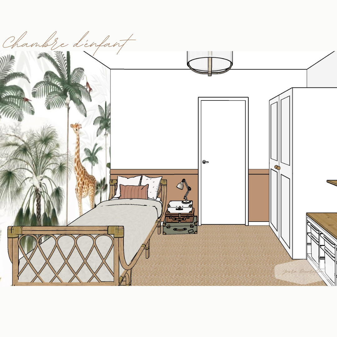 Chambre enfant savane