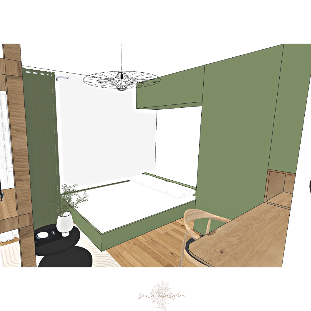 Studio scandi-industriel