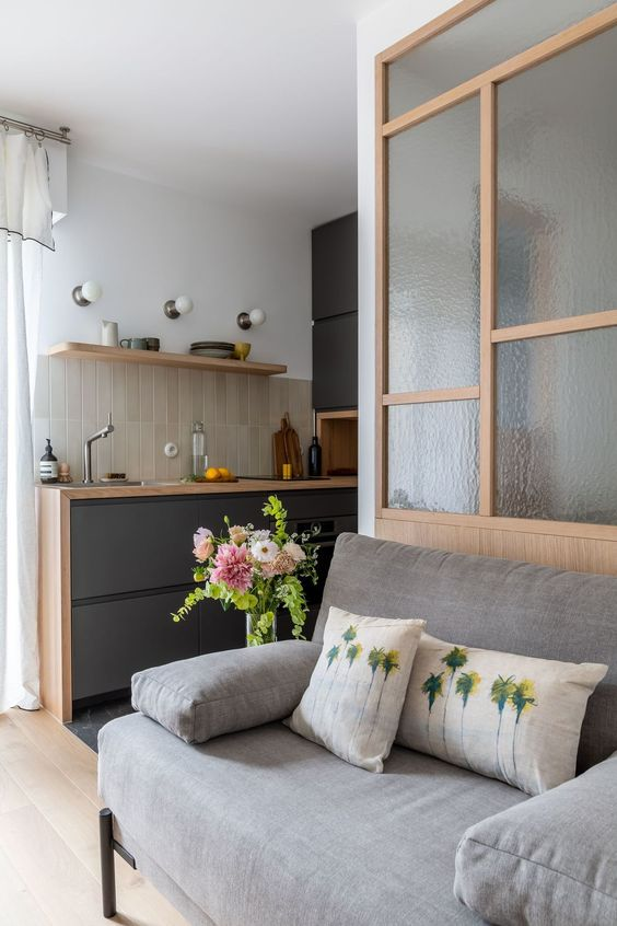 Aménager un studio, verrière